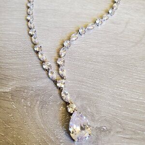 white crystal necklace
